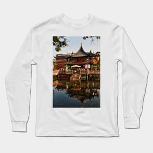 Tea House in the Old City - Shanghai Long Sleeve T-Shirt